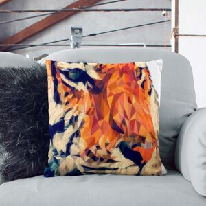 East Urban Home Geometric Tiger in Abstract Cushion with Filling 55cm H x 55cm W x 20cm D East Urban Home Geometric Tiger in Abstract Cushion with Filling 55cm H x 55cm W x 20cm D