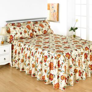 Latitude Run Odette Cream/Orange Bedspread Cream/Orange W262 x L265cm Latitude Run Odette Cream/Orange Bedspread Cream/Orange W262 x L265cm