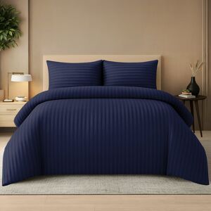 Pamposh Premium Reversible Single Duvet Cover Set Pack of 4 Soft Microfiber Bedding with Zipper Closure, Corner Ties & Matching Pillowcase Navy Super King Pamposh Premium Reversible Single Duvet Cover Set Pack of 4 Soft Microfiber Bedding with Zipper Closure, Corner Ties & Matching Pillowcase Navy Super King