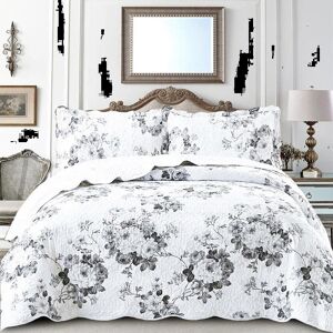 August Grove Printed Bedspread Set Floral Pattern with Matching Pillow Shams, Soft Microfiber Coverlet, Lightweight & All-Season Bedding Grey Double Bedspread + 2 Pillow Shams August Grove Printed Bedspread Set Floral Pattern with Matching Pillow Shams, Soft Microfiber Coverlet, Lightweight & All-Season Bedding Grey Double Bedspread + 2 Pillow Shams