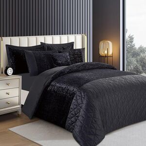 Rosdorf Park Aerith Grey Velvet 3 Piece Duvet Cover Se Black SuperKing Duvet Cover Set +2 Standard Pillowcases Rosdorf Park Aerith Grey Velvet 3 Piece Duvet Cover Se Black SuperKing Duvet Cover Set +2 Standard Pillowcases