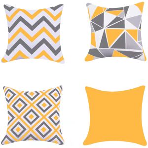 Brayden Studio Batina Pillow Cover Yellow 45cm H X 45cm W X 1cm D Brayden Studio Batina Pillow Cover Yellow 45cm H X 45cm W X 1cm D