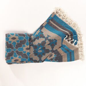 World Menagerie Marylou Leyla Blanket Blue W270 x L245cm World Menagerie Marylou Leyla Blanket Blue W270 x L245cm