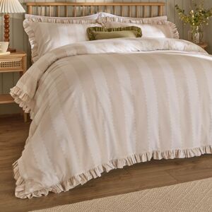 Wylder Birdie Stripe Ruffle Duvet Cover Set Beige;Cream King Duvet Cover + 2 Standard Pillowcases Wylder Birdie Stripe Ruffle Duvet Cover Set Beige;Cream King Duvet Cover + 2 Standard Pillowcases