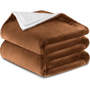 Haffa Reversible Sherpa Fleece Throw Blanket - Ultra-Soft, Warm & Cozy Comfort for All Seasons Coffee 270cm x 230cm Haffa Reversible Sherpa Fleece Throw Blanket - Ultra-Soft, Warm & Cozy Comfort for All Seasons Coffee 270cm x 230cm
