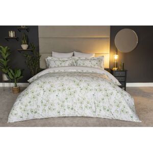 Belledorm Milena Cotton Duvet Cover Set Set White;Green Single - 1 Standard Pillow Case Belledorm Milena Cotton Duvet Cover Set Set White;Green Single - 1 Standard Pillow Case