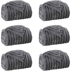 Vidaxl Throw Blankets 6 Pcs Cream 240 X 220 Cm Fleece Dark Grey 150cm x 130cm Vidaxl Throw Blankets 6 Pcs Cream 240 X 220 Cm Fleece Dark Grey 150cm x 130cm