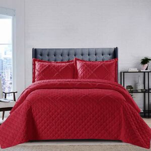 Brayden Studio Dez Plain Weave Modern & Contemporary Bedspread Set Red 240 x 250 cm Brayden Studio Dez Plain Weave Modern & Contemporary Bedspread Set Red 240 x 250 cm