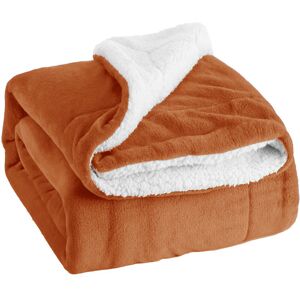 Oxford Homeware Super Soft Sherpa Fleece Blanket – Reversible Cozy Throw 240 GSM Rust 270cm x 230cm Oxford Homeware Super Soft Sherpa Fleece Blanket – Reversible Cozy Throw 240 GSM Rust 270cm x 230cm