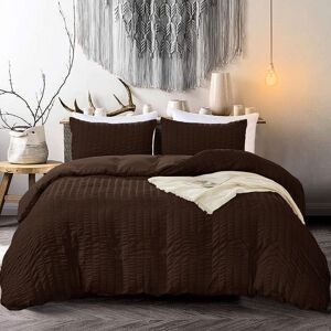 Ebern Designs Mechine woven Sheet Set Brown Ebern Designs Mechine woven Sheet Set Brown