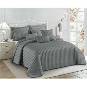 Canora Grey Kazanovicz Bedspread Grey W240 x L240 cm Canora Grey Kazanovicz Bedspread Grey W240 x L240 cm
