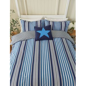 Helena Springfield Beach House Stripe Cotton Duvet Cover Set Blue Super King Duvet Cover + 2 Pillowcases Helena Springfield Beach House Stripe Cotton Duvet Cover Set Blue Super King Duvet Cover + 2 Pillowcases