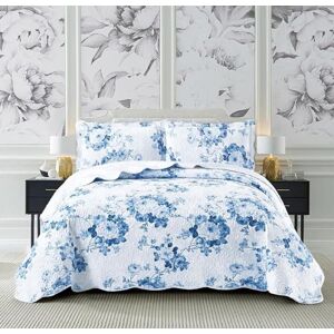 Marlow Home Co. Andrena Microfiber Bedspread Set Floral/Teal Super King Bedspread + 2 Standard Pillow Shams Marlow Home Co. Andrena Microfiber Bedspread Set Floral/Teal Super King Bedspread + 2 Standard Pillow Shams