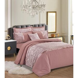 Marlow Home Co. Anderea Velvet 3 Piece Duvet Cover Set Pink 230 x 220 cm Marlow Home Co. Anderea Velvet 3 Piece Duvet Cover Set Pink 230 x 220 cm