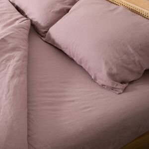 Highland Dunes White King 100% Linen Fitted Sheet (160x200cm) Pink Double (4'6) Highland Dunes White King 100% Linen Fitted Sheet (160x200cm) Pink Double (4'6)