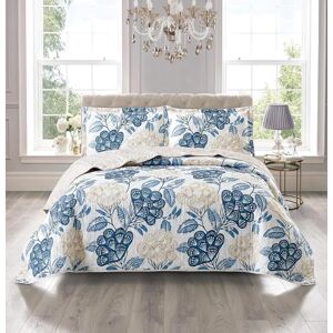 Marlow Home Co. Andrena Microfiber Bedspread Set Floral/Blue Super King Bedspread + 2 Pillow Shams Marlow Home Co. Andrena Microfiber Bedspread Set Floral/Blue Super King Bedspread + 2 Pillow Shams