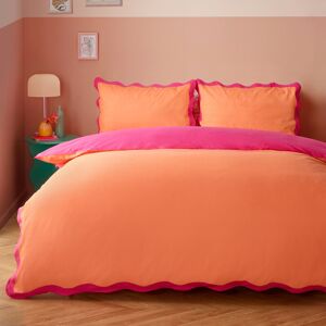 furn. Wiggle Scallop Duvet Cover Set Orange/Pink Super King Duvet Cover + 2 Standard Pillowcases furn. Wiggle Scallop Duvet Cover Set Orange/Pink Super King Duvet Cover + 2 Standard Pillowcases