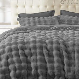 Symple Stuff Luxury Thermal Supersoft Faux Fur Duvet Set Charcoal Single Symple Stuff Luxury Thermal Supersoft Faux Fur Duvet Set Charcoal Single