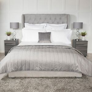 Belledorm Verona Faux Suede Throw Grey 150cm W X 200cm L Belledorm Verona Faux Suede Throw Grey 150cm W X 200cm L