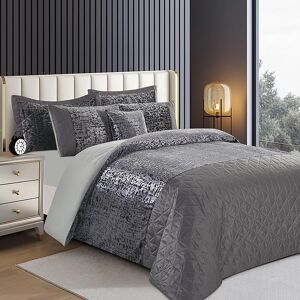 Rosdorf Park Aerith Grey Velvet 3 Piece Duvet Cover Se Grey SuperKing Duvet Cover Set +2 Standard Pillowcases Rosdorf Park Aerith Grey Velvet 3 Piece Duvet Cover Se Grey SuperKing Duvet Cover Set +2 Standard Pillowcases
