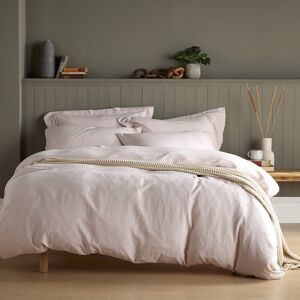 17 Stories Syvester Linen Blend Duvet Cover Pink Kingsize 17 Stories Syvester Linen Blend Duvet Cover Pink Kingsize