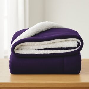 Aspire Homeware Deluxe Hotel Collection Ultra-Soft Sherpa Fleece Throw Blanket for Plush & Cozy Comfort Purple Super King (230cm W x 270cm L) Aspire Homeware Deluxe Hotel Collection Ultra-Soft Sherpa Fleece Throw Blanket for Plush & Cozy Comfort Purple Super King (230cm W x 270cm L)