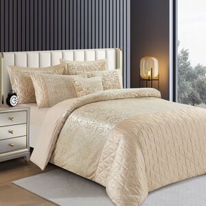 Rosdorf Park Aerith Velvet 3 Piece Duvet Cover Set Beige Super King Duvet Cover + 2 Standard Pillowcases Rosdorf Park Aerith Velvet 3 Piece Duvet Cover Set Beige Super King Duvet Cover + 2 Standard Pillowcases