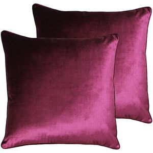Paoletti Cushion with Filling Cranberry/Feather 55cm H X 55cm W X 4cm D Paoletti Cushion with Filling Cranberry/Feather 55cm H X 55cm W X 4cm D