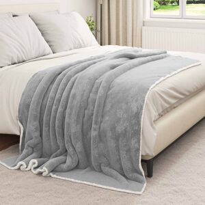 Vidaxl Throw Blanket Black 150 X 200 Cm Fleece Grey 200cm x 150cm Vidaxl Throw Blanket Black 150 X 200 Cm Fleece Grey 200cm x 150cm