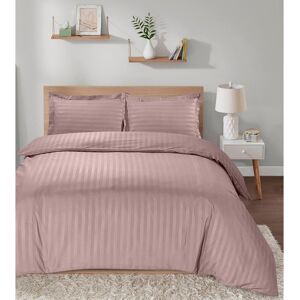 Ameha Microfiber / Polyester Striped Duvet Cover Set with Pillowcases Fitted Sheet Peach Double Duvet Cover Ameha Microfiber / Polyester Striped Duvet Cover Set with Pillowcases Fitted Sheet Peach Double Duvet Cover