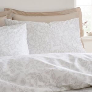 Bianca Cotton Woodland 200 Thread Count Cotton Reversible Duvet Cover Set Natural Super King Duvet Cover + 2 Standard Pillowcases Bianca Cotton Woodland 200 Thread Count Cotton Reversible Duvet Cover Set Natural Super King Duvet Cover + 2 Standard Pillowcases