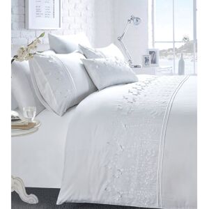 August Grove Butters White 143 TC Duvet Cover Set White Super King Duvet Cover + 2 Standard Pillowcases August Grove Butters White 143 TC Duvet Cover Set White Super King Duvet Cover + 2 Standard Pillowcases