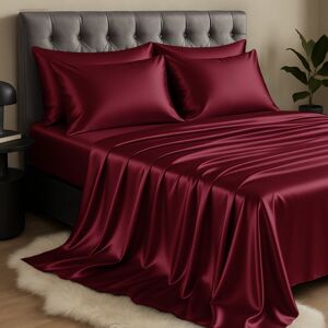 Canora Grey Mulberry Silk Flat Sheet Wine Single (3') Canora Grey Mulberry Silk Flat Sheet Wine Single (3')