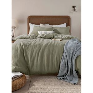 17 Stories Cotton Duvet Cover Set Set Green Super King Duvet Cover + 2 Standard Pillowcases 17 Stories Cotton Duvet Cover Set Set Green Super King Duvet Cover + 2 Standard Pillowcases