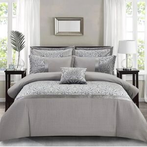 Canora Grey Duvet Cover Infinity Silver Superking Canora Grey Duvet Cover Infinity Silver Superking