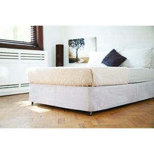 Belledorm Faux suede Base wrap valance Linen Super King (6') Belledorm Faux suede Base wrap valance Linen Super King (6')