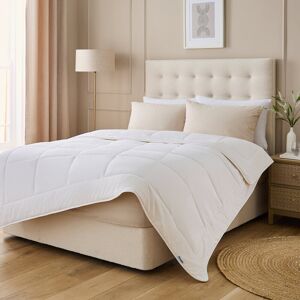 Silentnight Luxury Natural Wool Lightweight Duvet Temperature Regulating with Pure Cotton Cover White Double Silentnight Luxury Natural Wool Lightweight Duvet Temperature Regulating with Pure Cotton Cover White Double