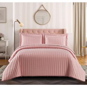 Canora Grey Kazanovicz Bedspread Blush Pink W240 x L250cm Canora Grey Kazanovicz Bedspread Blush Pink W240 x L250cm