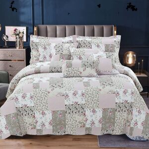 Bloomsbury Market Nucla Luxury Patcwork Eiderdown Quilted Modern Printed Bedspread Comforter Throw Bedding Set With Pillow Shams W180 x L240cm Bloomsbury Market Nucla Luxury Patcwork Eiderdown Quilted Modern Printed Bedspread Comforter Throw Bedding Set With Pillow Shams W180 x L240cm