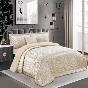 Rosdorf Park Wanship Polyester Bedspread Set Beige Super King Quilt + 2 Standard Shams Rosdorf Park Wanship Polyester Bedspread Set Beige Super King Quilt + 2 Standard Shams