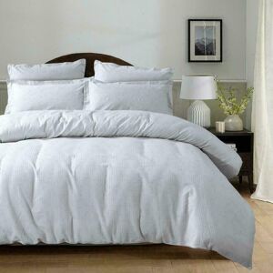 Ebern Designs Eljean 100% Cotton Duvet Cover Set White Super King Ebern Designs Eljean 100% Cotton Duvet Cover Set White Super King