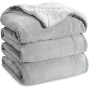 Fairmont Park Sherpa Reversible Throw Blanket Light Grey 220" W x 240" L Fairmont Park Sherpa Reversible Throw Blanket Light Grey 220" W x 240" L