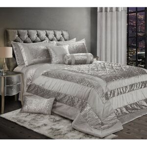 Canora Grey Astello Luxury Metallic Geometric Foil Pattern Bedspread Grey 264 x 254 cm Canora Grey Astello Luxury Metallic Geometric Foil Pattern Bedspread Grey 264 x 254 cm