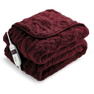 Silentnight Luxury Super Cosy Heated Throw 9 Heat Settings Berry 160cm W X 120cm L Silentnight Luxury Super Cosy Heated Throw 9 Heat Settings Berry 160cm W X 120cm L