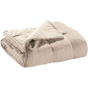 Ebern Designs Sherlock Polyester Bedspread Natural 180 x 260cm Ebern Designs Sherlock Polyester Bedspread Natural 180 x 260cm