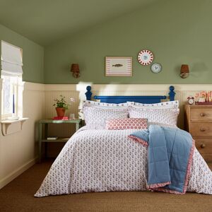 JOULES Vanessa Cotton Percale Cotton Duvet Cover Set Red King Duvet Cover + 2 Pillowcases JOULES Vanessa Cotton Percale Cotton Duvet Cover Set Red King Duvet Cover + 2 Pillowcases