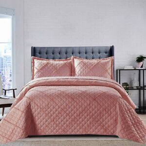 Brayden Studio Dez Plain Weave Modern & Contemporary Bedspread Set Pink 240 x 250 cm Brayden Studio Dez Plain Weave Modern & Contemporary Bedspread Set Pink 240 x 250 cm