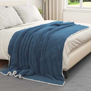 Vidaxl Throw Blanket Black 150 X 200 Cm Fleece Navy Blue 200cm x 150cm Vidaxl Throw Blanket Black 150 X 200 Cm Fleece Navy Blue 200cm x 150cm