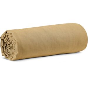 Brayden Studio Brytany 100% Cotton Brushed Fitted Sheet Gold 160 x 200 cm Brayden Studio Brytany 100% Cotton Brushed Fitted Sheet Gold 160 x 200 cm