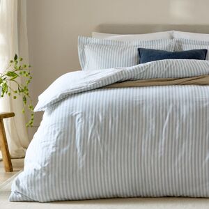 Yard Hebden Stripe 100% Cotton Duvet Cover Set Blue Super King Duvet Cover Set + 2 Pillowcases Yard Hebden Stripe 100% Cotton Duvet Cover Set Blue Super King Duvet Cover Set + 2 Pillowcases